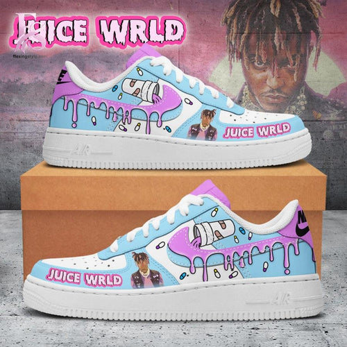 Juice Wrld blue Air Force Shoes