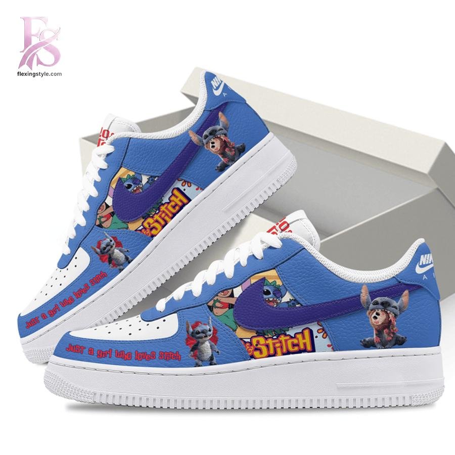 Just A Girl Who Loves Stitch Air Force Shoes