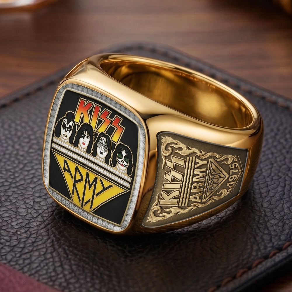 KISS 3D Engraved Ring – TMTHU7041