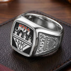 KISS 3D Engraved Ring – TMTHU7041