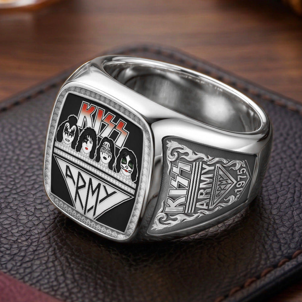 KISS 3D Engraved Ring – TMTHU7041