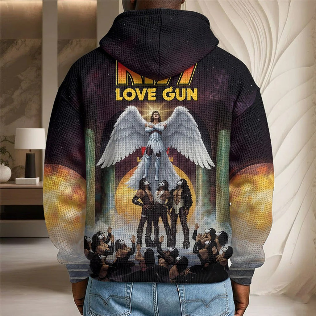 KISS 3D Unisex Waffle Hoodie – TMTHU9077