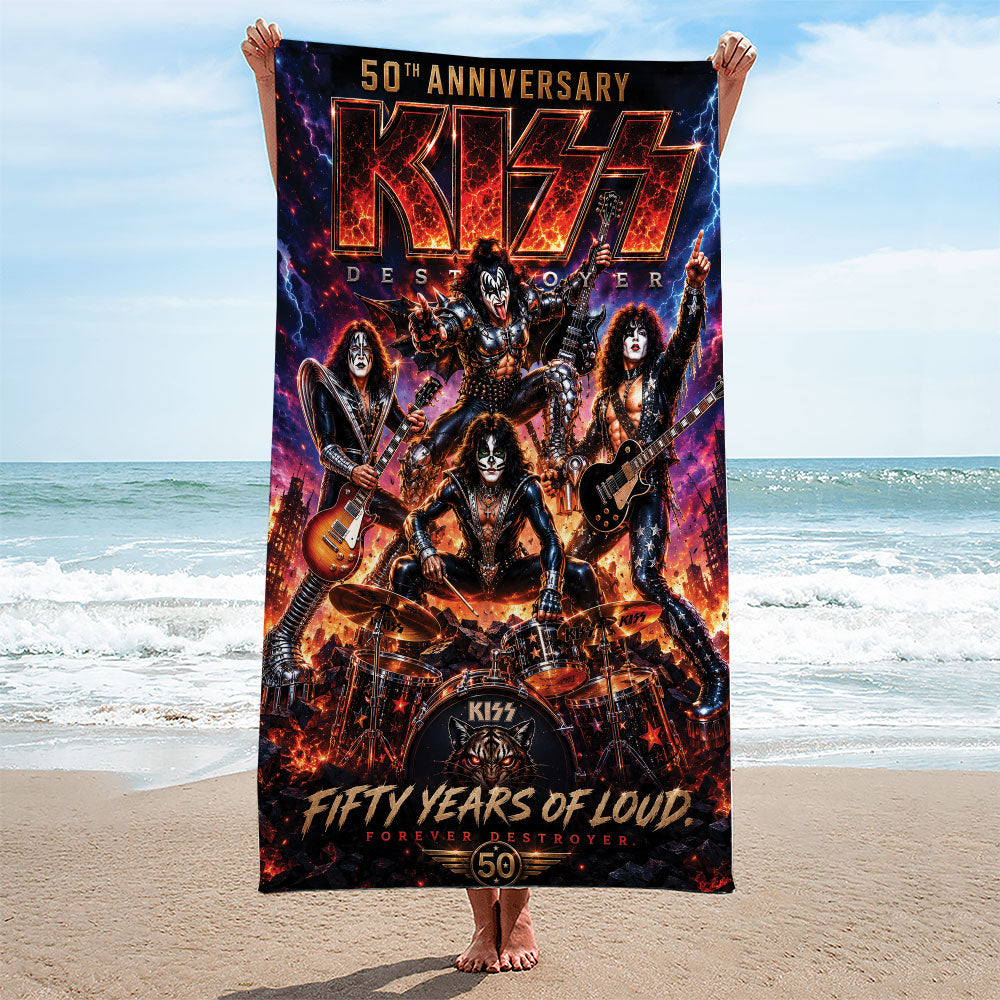 KISS Rectangle Beach Towel – TMTHU7139