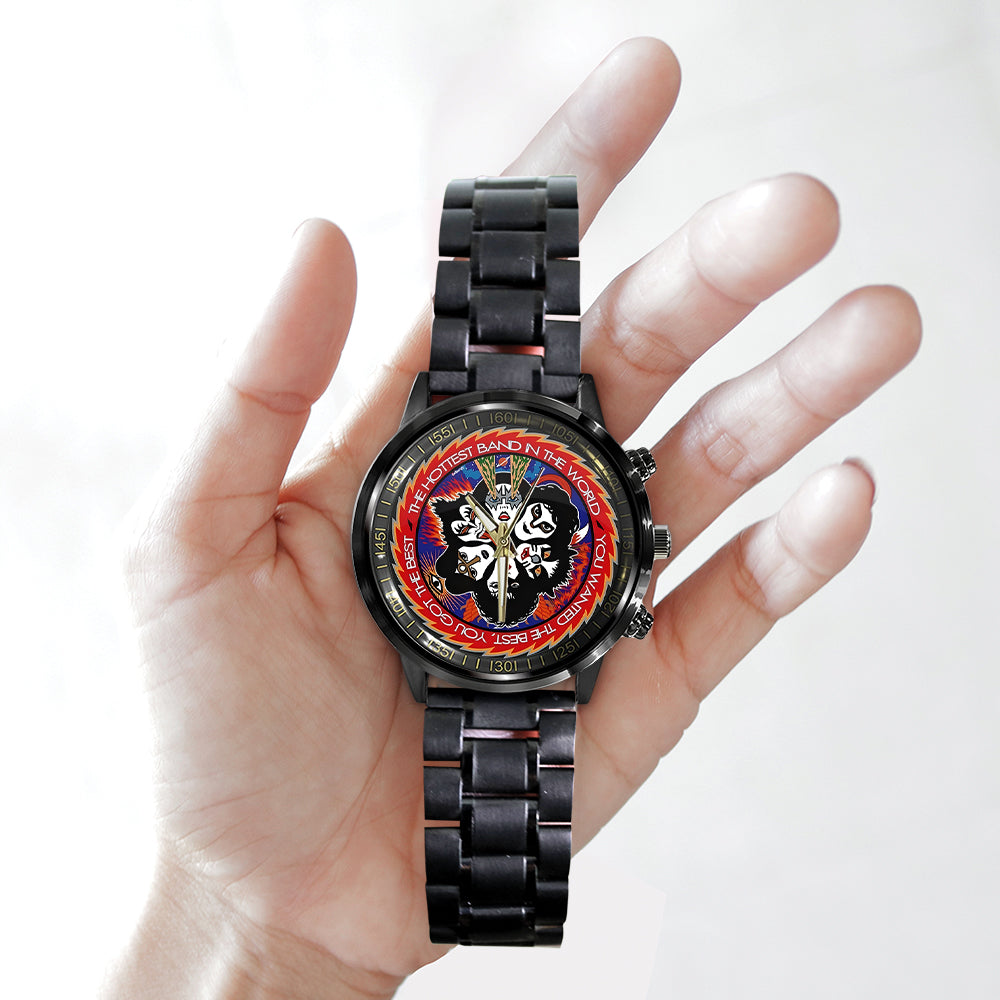 KISS Black Stainless Steel Watch – GNE 812