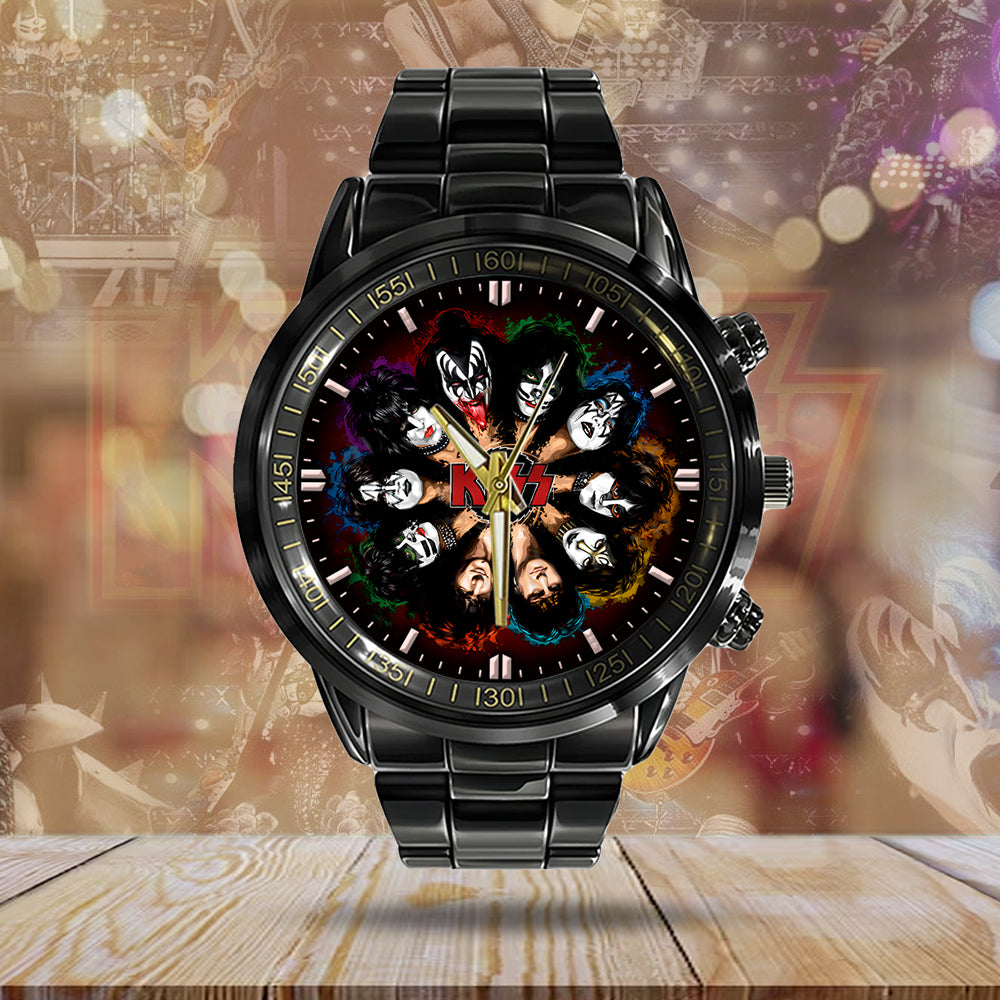 KISS Black Stainless Steel Watch – GNE 986