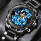 KISS Black Stainless Steel Watch – GNE 2657