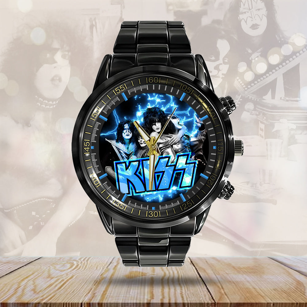 KISS Black Stainless Steel Watch – GNE 2657