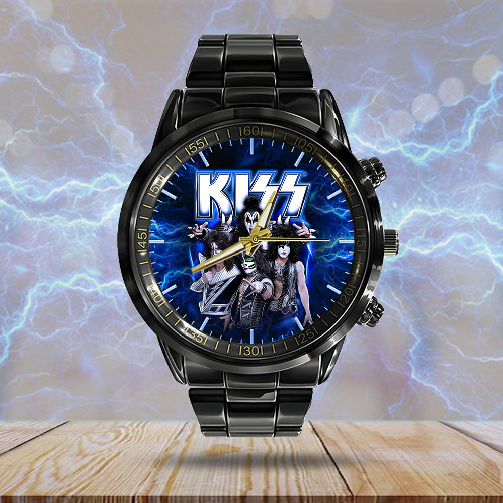 KISS Black Stainless Steel Watch – GNE 658