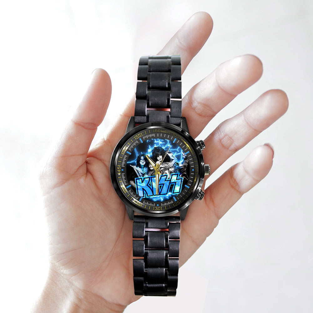 KISS Black Stainless Steel Watch – GNE 2657