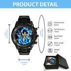 KISS Black Stainless Steel Watch – GNE 2657
