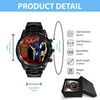KISS Black Stainless Steel Watch – TANTN 7772