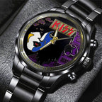 KISS Black Stainless Steel Watch – TANTN 7773