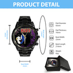KISS Black Stainless Steel Watch – TANTN 7773