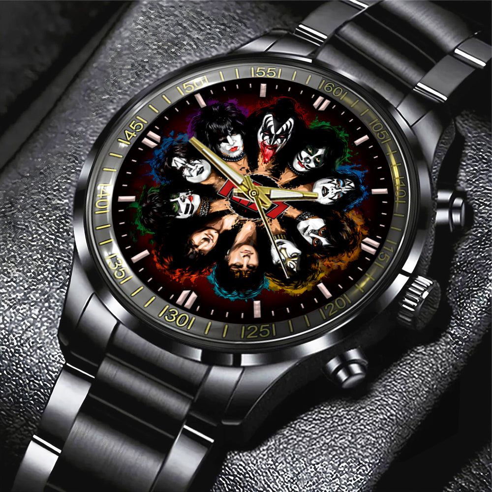 KISS Black Stainless Steel Watch – GNE 986