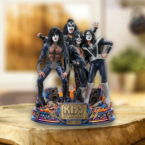 KISS Destroyer 50th Anniversary 2026 Custom Shape Acrylic Plaque – TMTHU5079