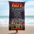KISS Destroyer 50th Anniversary 2026 Rectangle Beach Towel – TMTHU4875