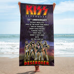 KISS Destroyer 50th Anniversary 2026 Rectangle Beach Towel – TMTHU4875