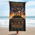 KISS Destroyer 50th Anniversary 2026 Rectangle Beach Towel – TMTHU8063