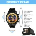 KISS Destroyer 50th Anniversary 2026 Black Stainless Steel Watch – TMTHU5237
