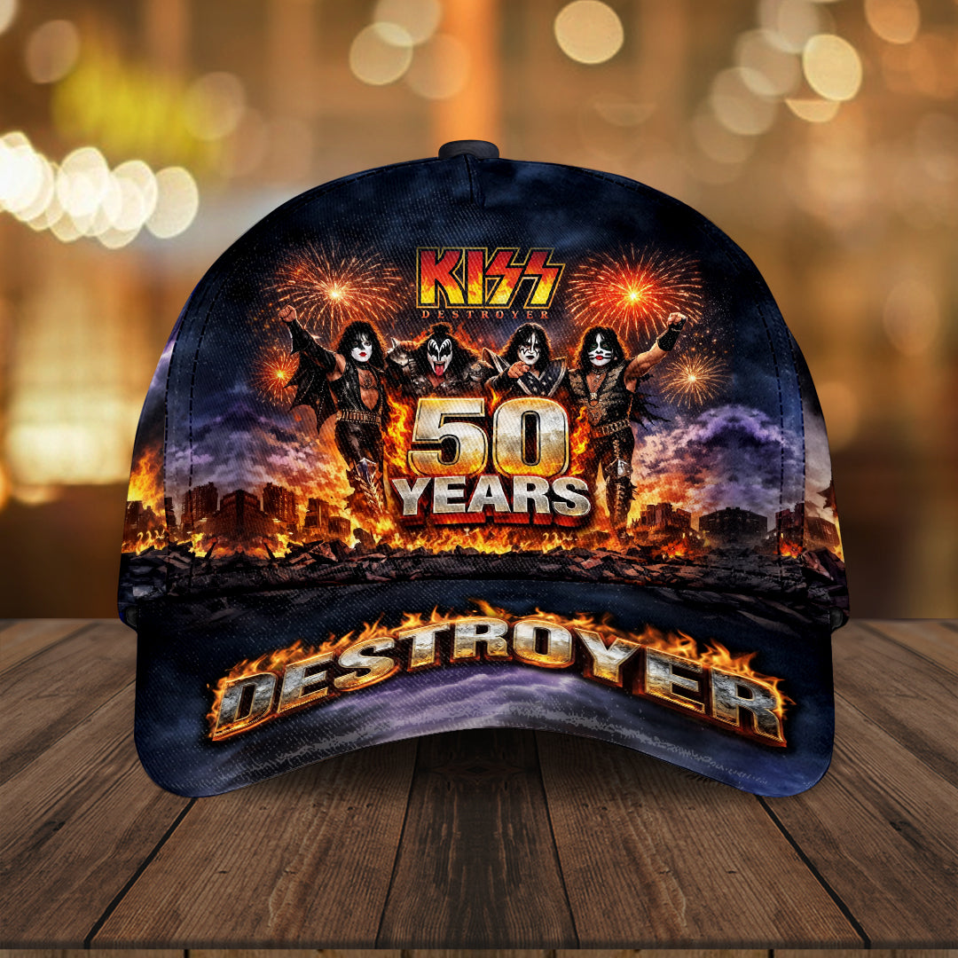 KISS Destroyer 50th Anniversary 2026 Classic Cap – TMTHU6782