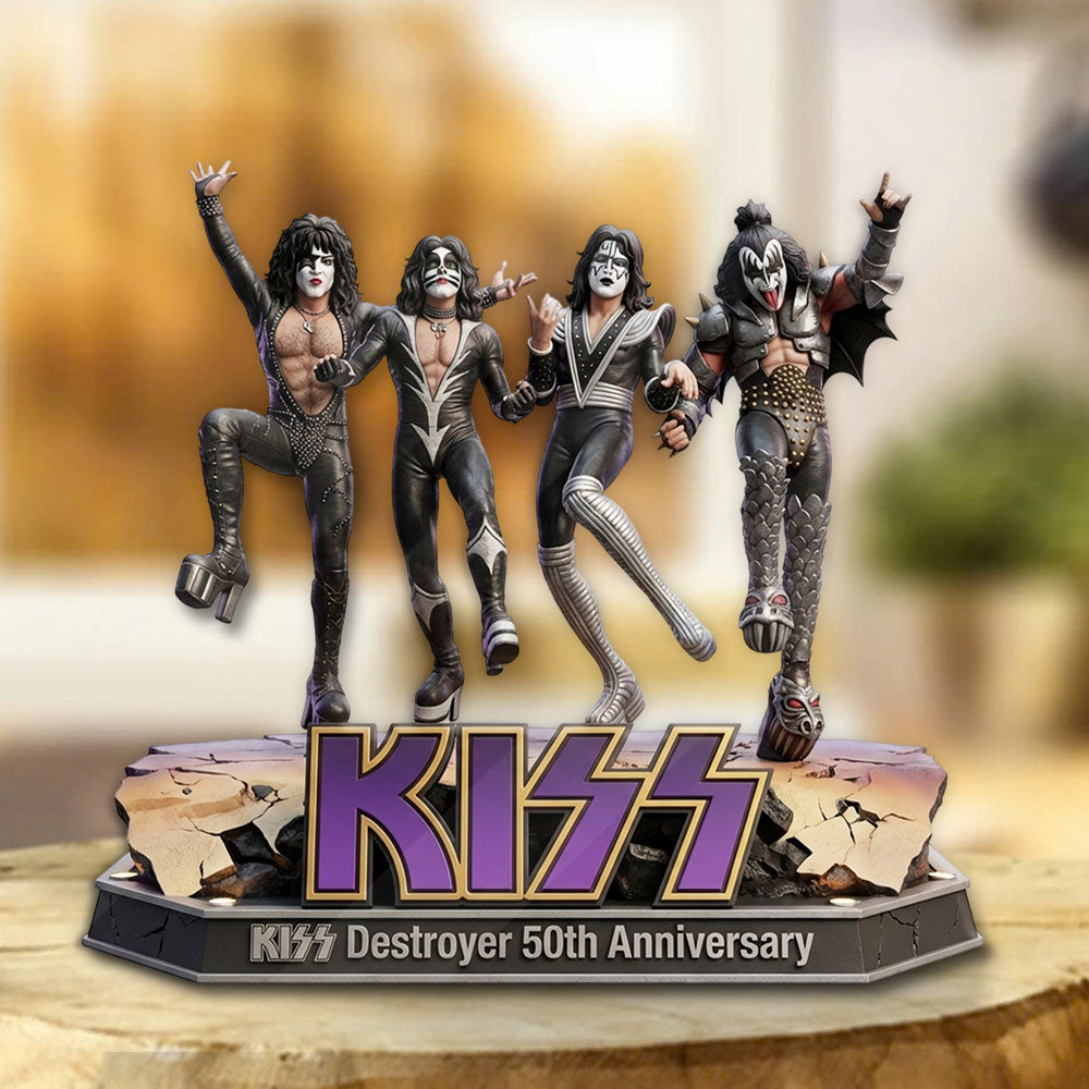 KISS Destroyer 50th Anniversary 2026 Custom Shape Acrylic Plaque – TMTHU4882