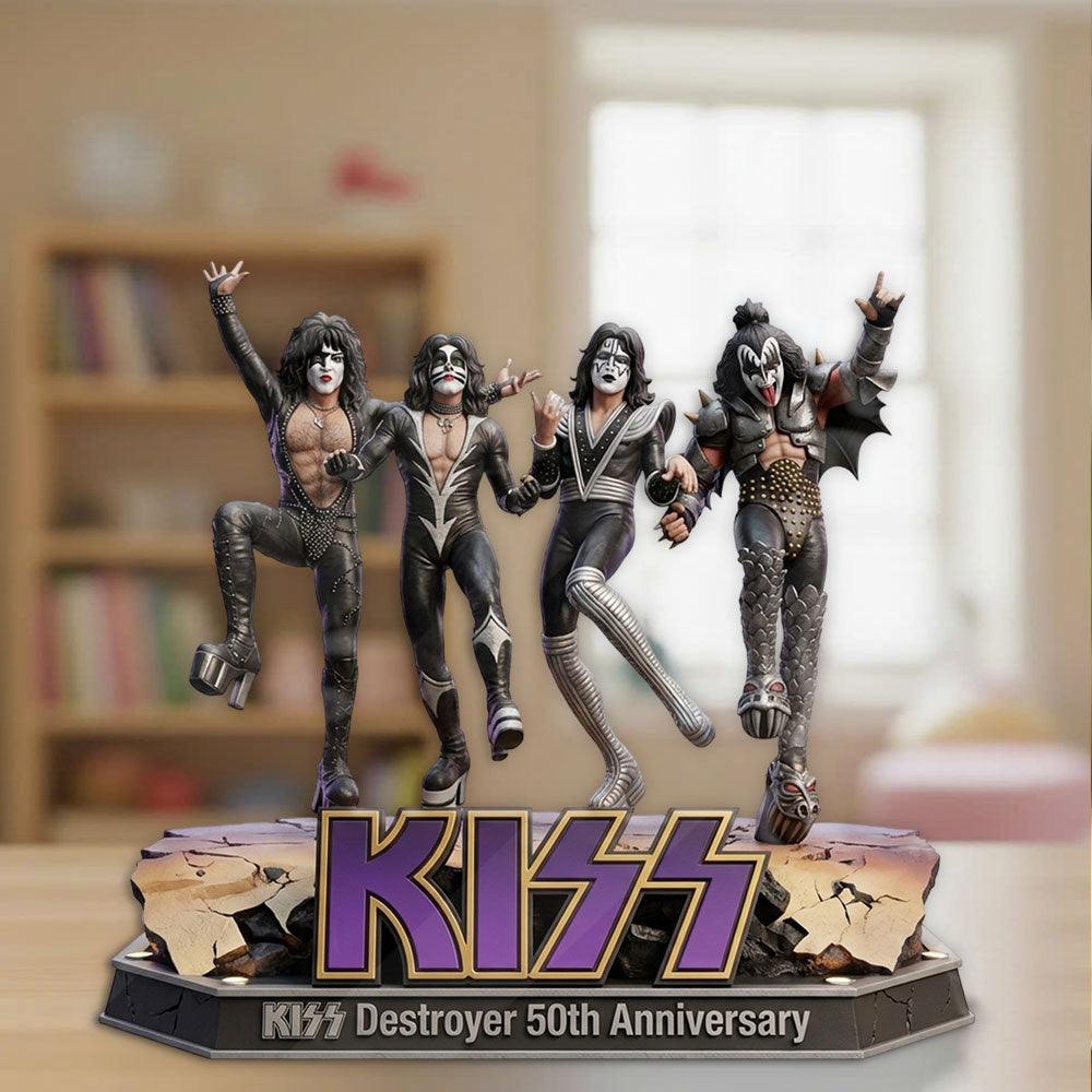 KISS Destroyer 50th Anniversary 2026 Custom Shape Acrylic Plaque – TMTHU4882