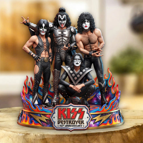 KISS Destroyer 50th Anniversary 2026 Custom Shape Acrylic Plaque – TMTHU8035