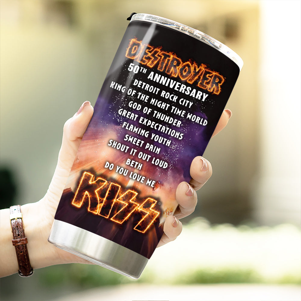 KISS Destroyer 50th Anniversary 2026 Tumbler Cup – TMTHU5149