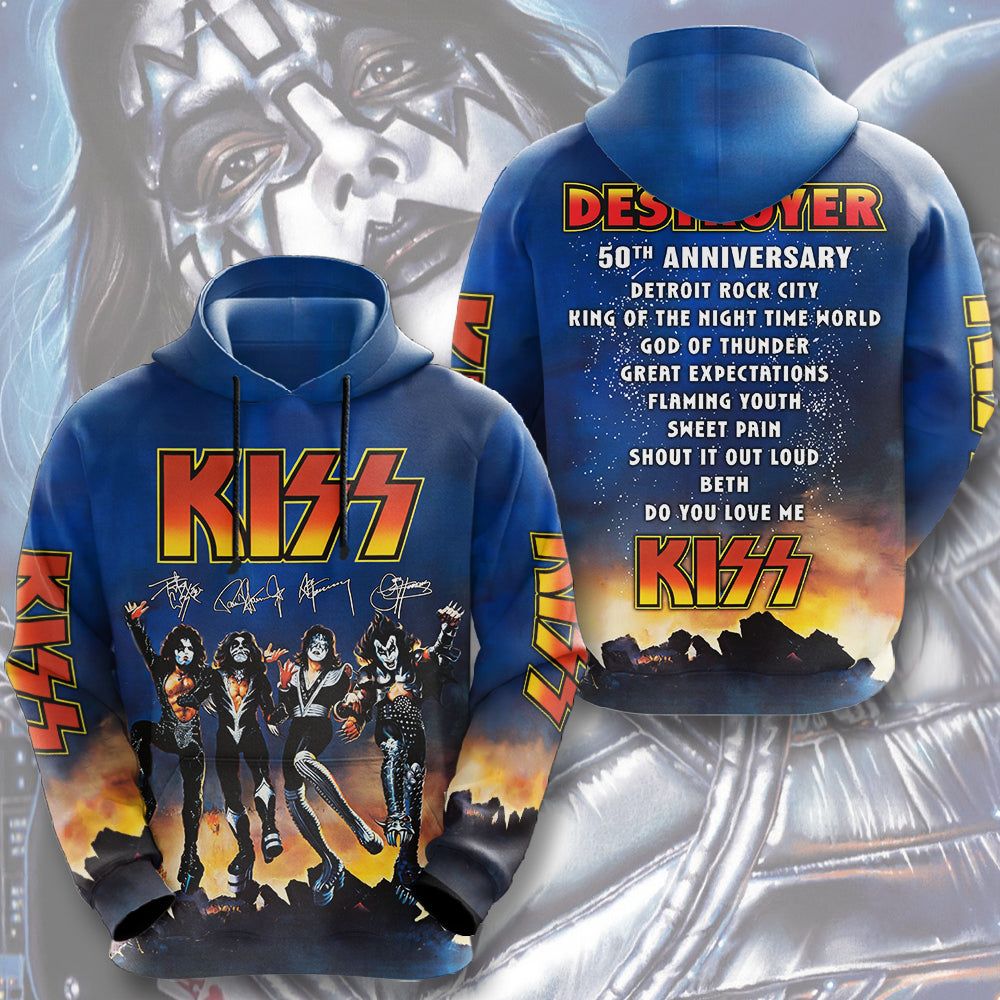 KISS Destroyer 50th Anniversary 3D Apparel – TMTHU4897
