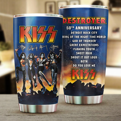 KISS Destroyer 50th Anniversary Tumbler Cup – TMTHU4990