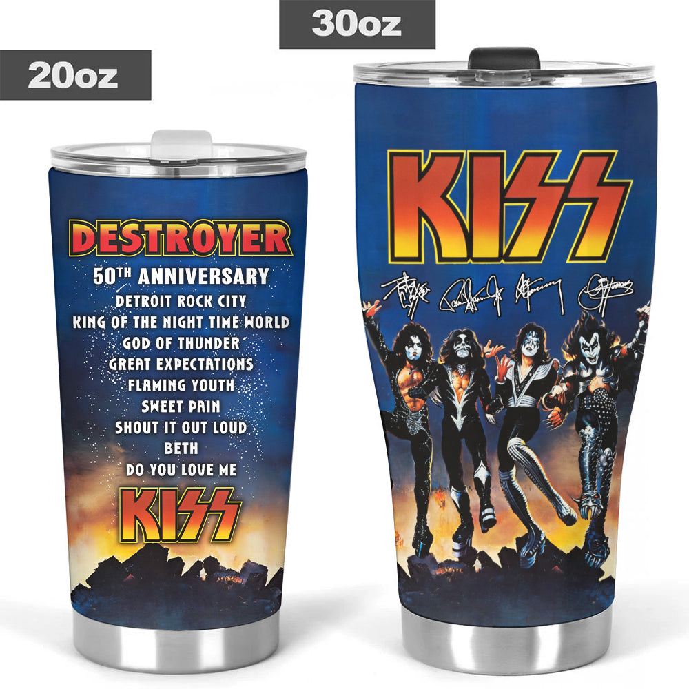 KISS Destroyer 50th Anniversary Tumbler Cup – TMTHU4990