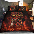 KISS Lovegun 50th Anniversary 3-Piece Duvet Bedding Set – TMTHU8027