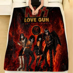 KISS Lovegun 50th Anniversary Fleece Blanket – TMTHU8644