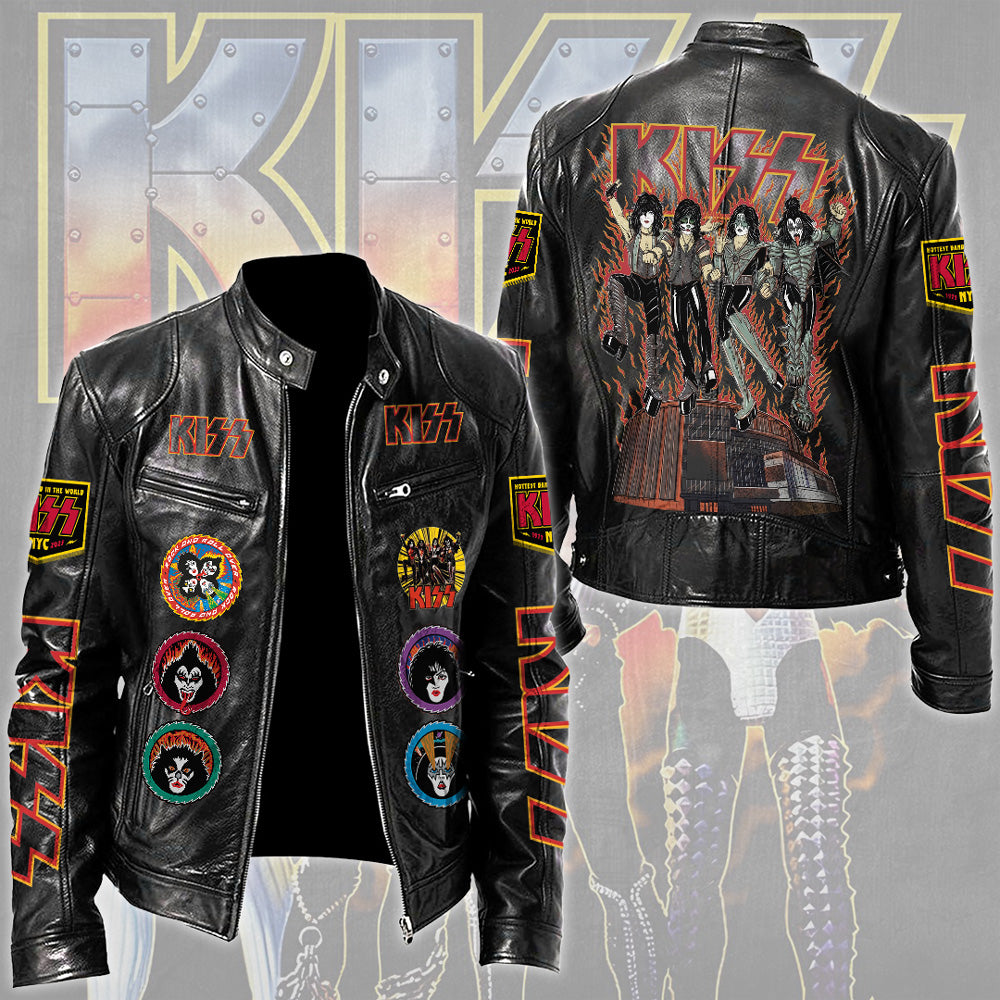 KISS Motorcycle Leather Jacket – TMTHU5465