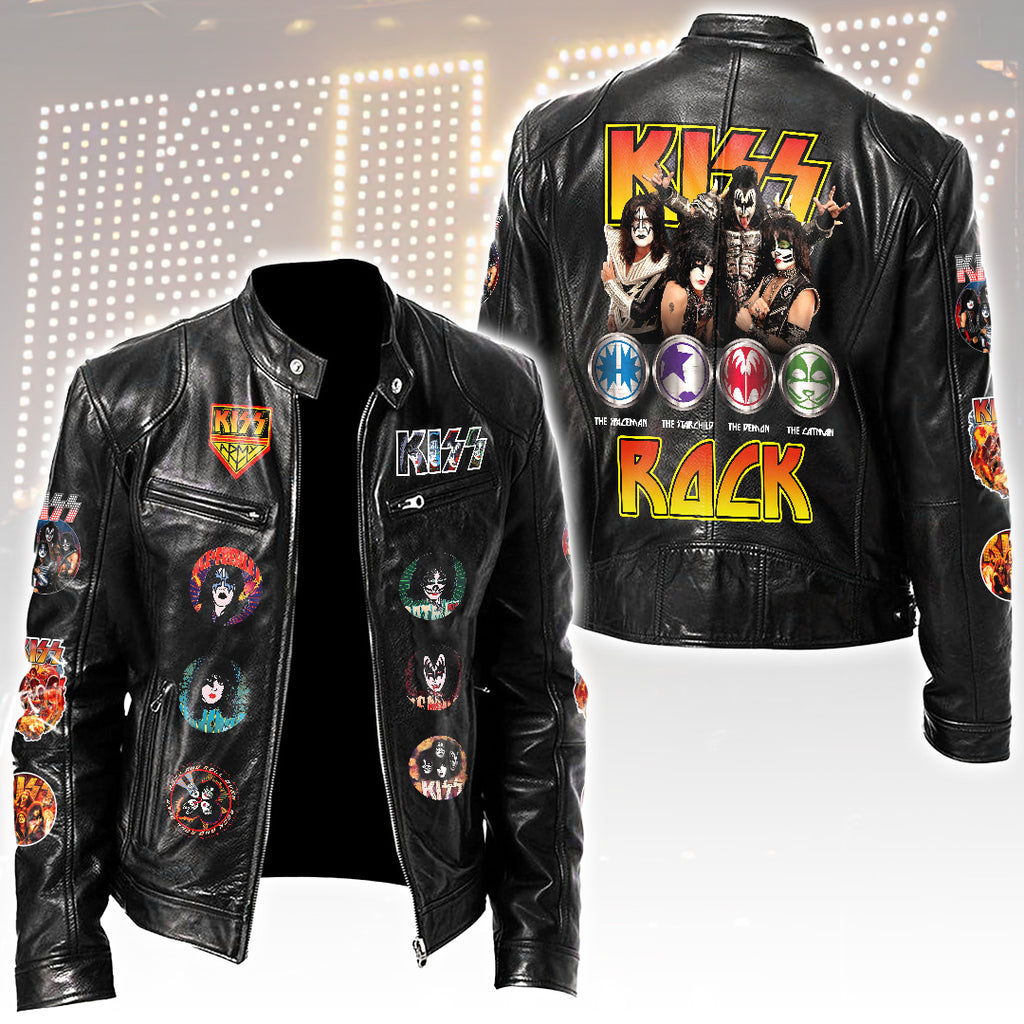 KISS Motorcycle Leather Jacket – HOATT17259