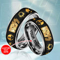 Personalized Kiss Band Custom Alloy Ring – HOATT 12233