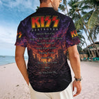 KISS Short Sleeve Button-Down Shirt – TMTHU7539