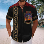 KISS Short Sleeve Button-Down Shirt – TMTHU7964