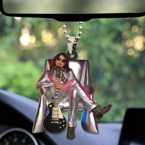 KISS x Ace Frehley Custom shape 2-sided Acrylic Car Ornament – TMTHU1555