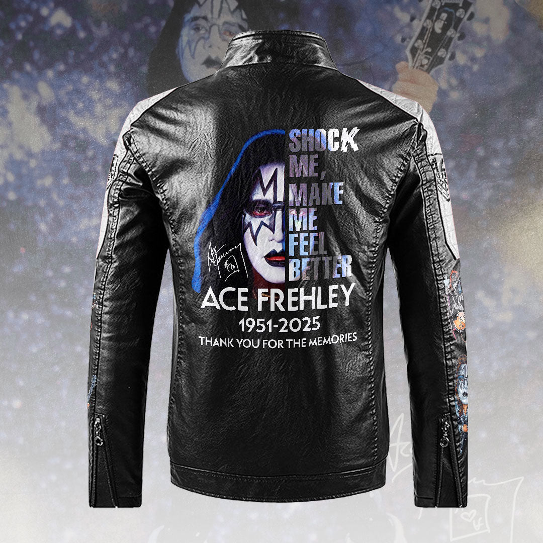 KISS x Ace Frehley 2D Leather Fleece Jacket – HOATT14014
