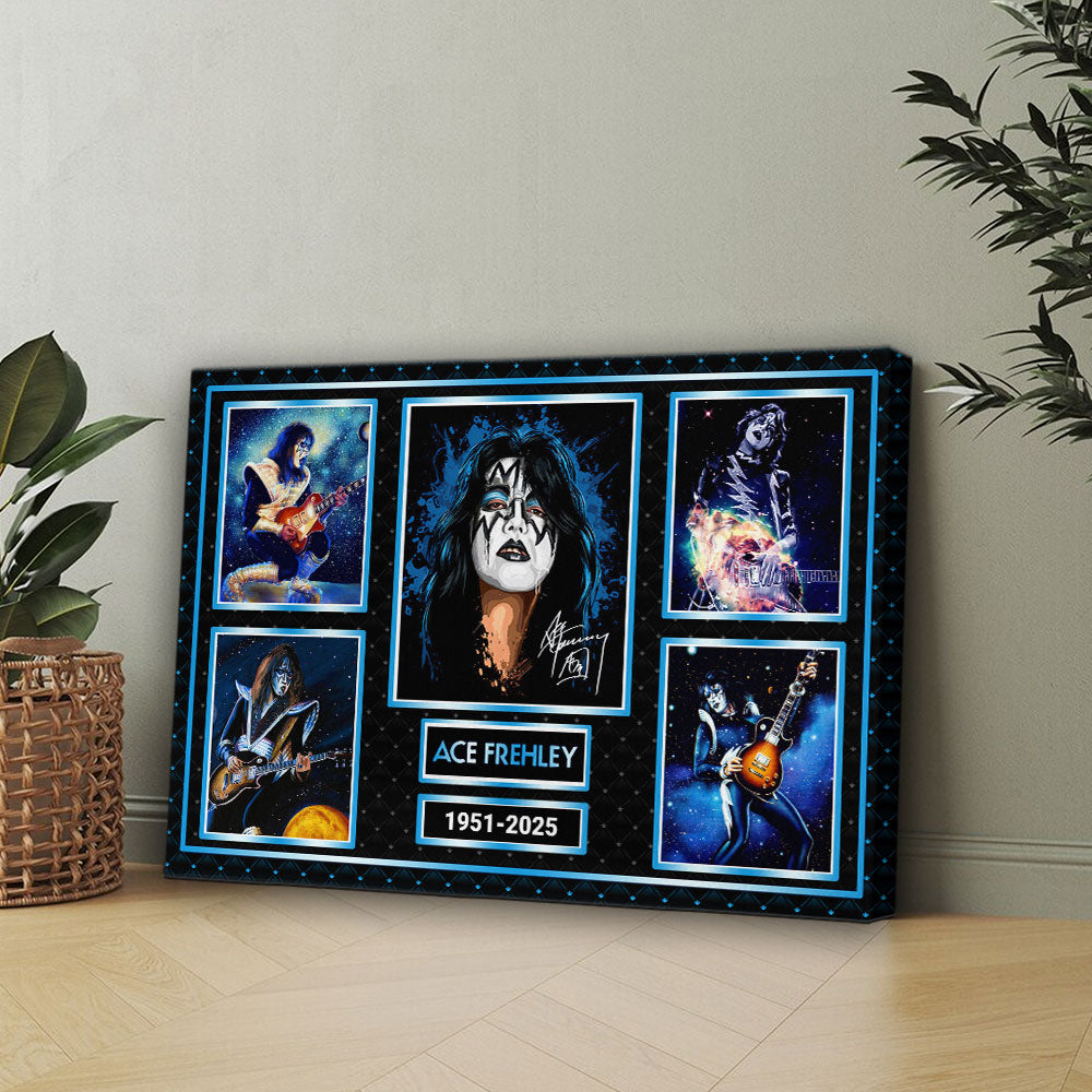 KISS x Ace Frehley Rectangle Canvas With Inner Frame – HOATT14204