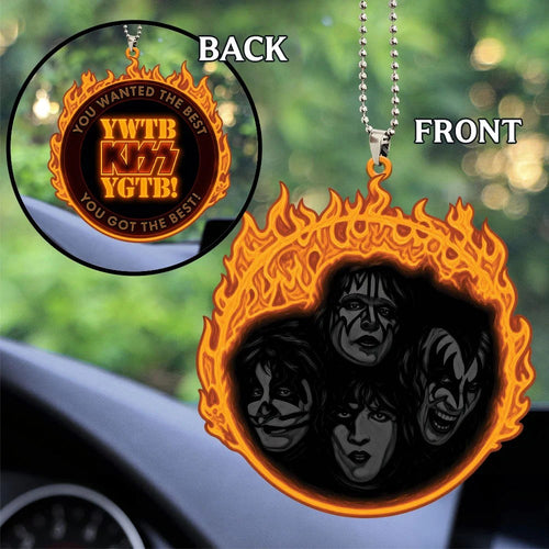 KISS YWTB, YGTB 30th Anniversary Custom Shape 2-sided Acrylic Car Ornament – TANTN25350