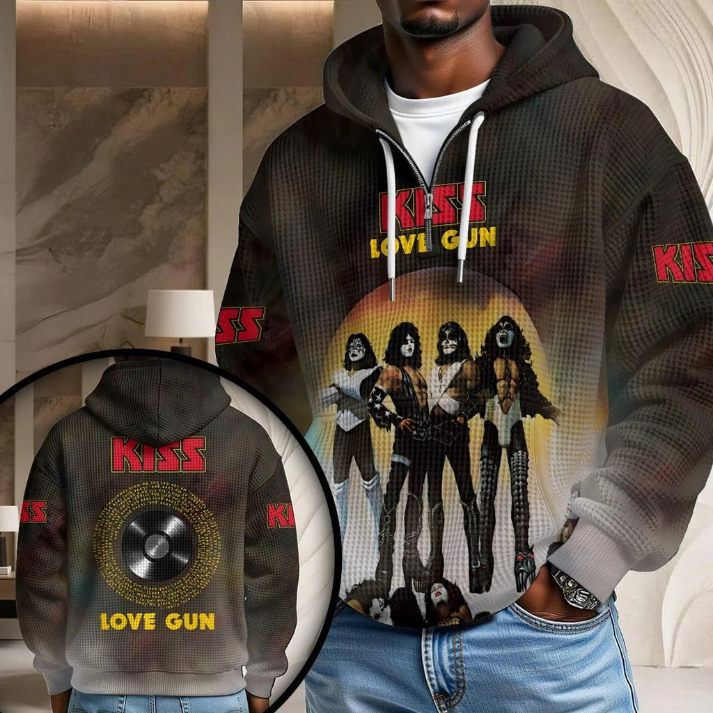 KISS Love Gun 3D Unisex Waffle Hoodie – HOATT26774