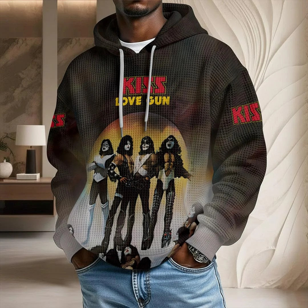 KISS Love Gun 3D Unisex Waffle Hoodie – HOATT26774
