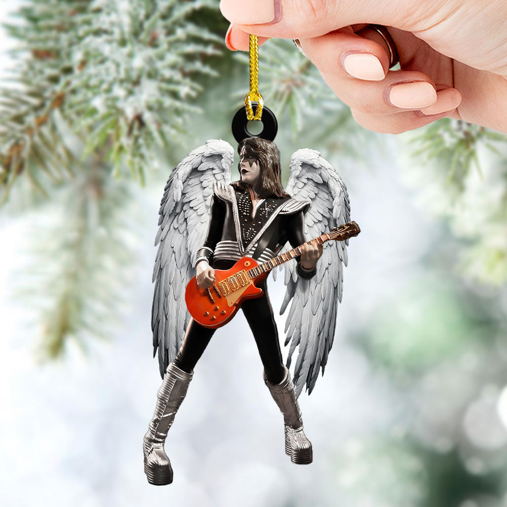 KISS x Ace Frehley Custom Shape 2-sided Acrylic Ornament – HOATT13973