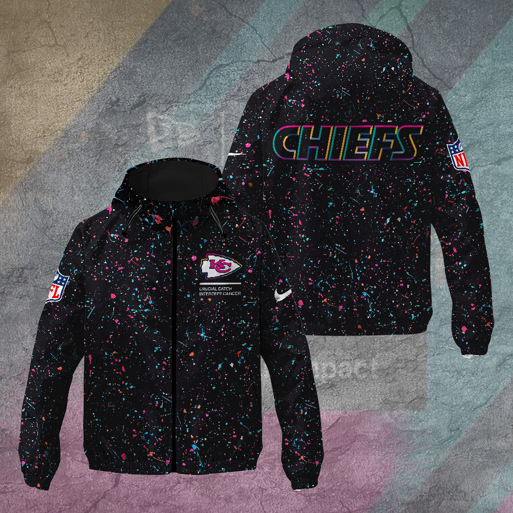 Kansas City Chiefs Crucial Catch 2025 3D Windbreaker Jacket – TANTN15584