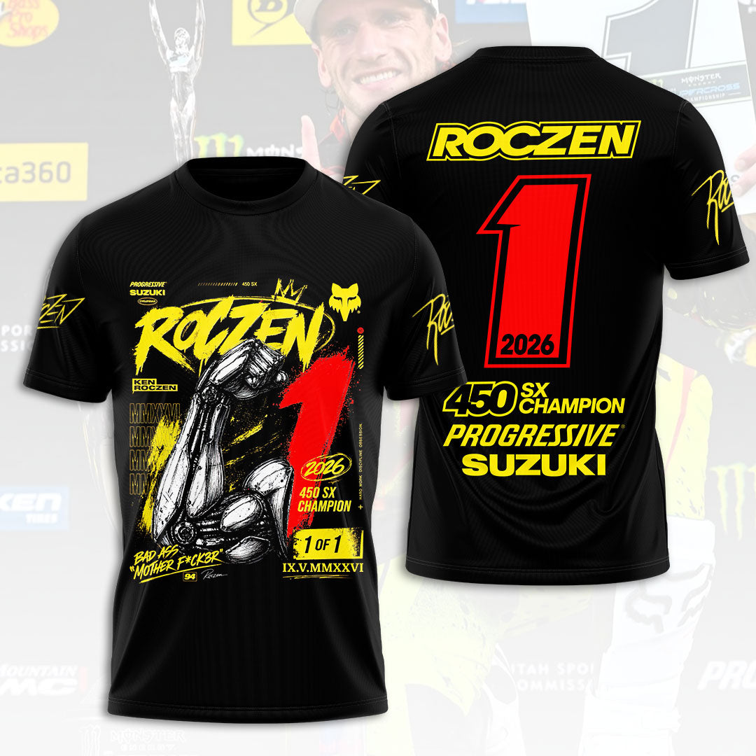 Ken Roczen 2026 AMA Supercross 450cc Champion 3D Apparel – HOATT17893