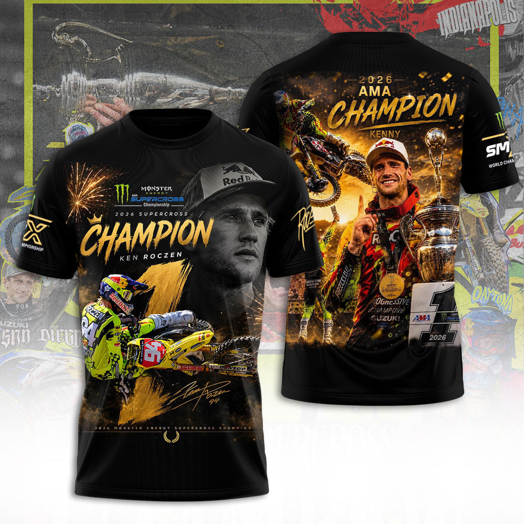 Ken Roczen 450SX Champion 2026 3D Apparel – TANTN22875