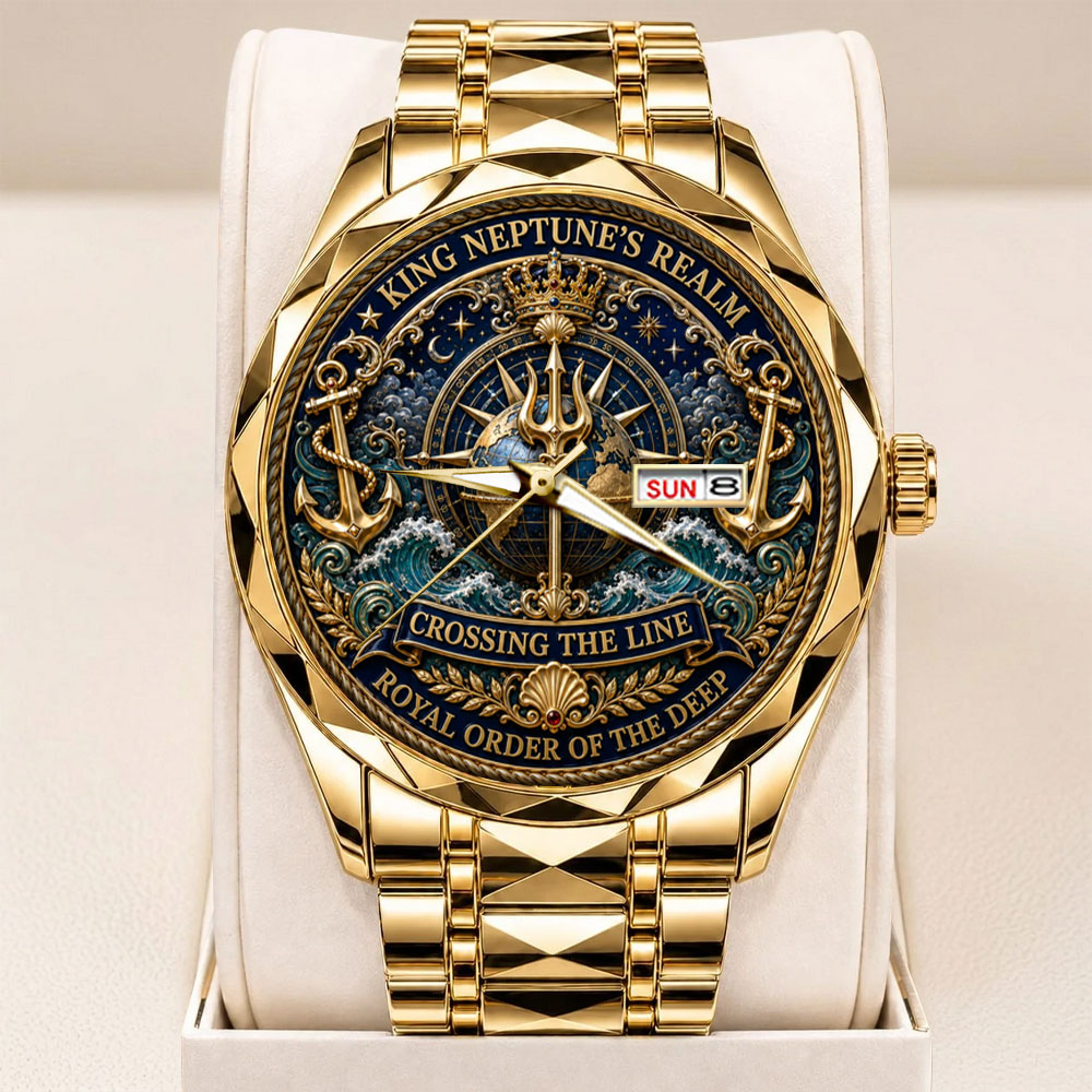 US Navy Crossing the Line Alloy Luxury Quartz Watch – TANTN24258