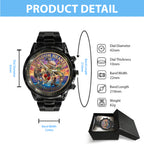 Kingdom Hearts 25th Anniversary Black Stainless Steel Watch – TMTHU7525
